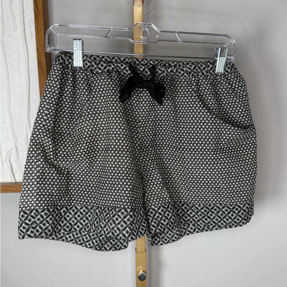 Sea New York High Waist Black and White Geometric Shorts